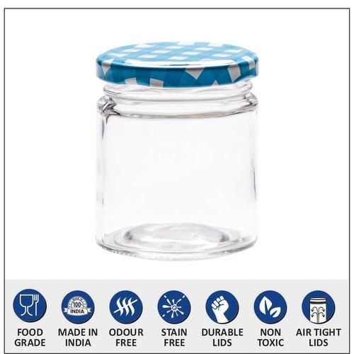 Buy Yera Glass Jar/Container With Golden Metal Lid - Dishwasher Safe, Used  For Storage Online at Best Price of Rs 239 - bigbasket