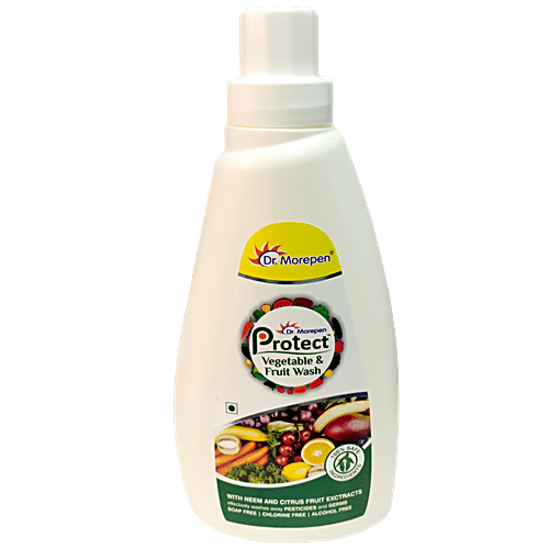 Buy Dr. Morepen Protect Vegetable & Fruit Wash Liquid With Neem