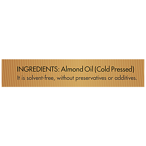 Health 1st Almond Oil - Cold Pressed, 50 ml Bottle 