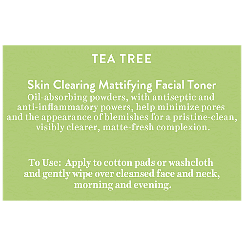 Buy Biotique Skin Clearing Mattifying Facial Toner - Tea Tree, For 