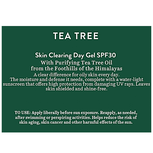 Buy BIOTIQUE Tea Tree Skin Clearing Day Gel - SPF 30 Online at Best ...