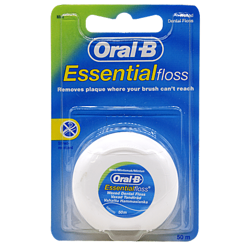 Buy Oral-B Essential Waxed Floss - Mint, Imported Online at Best Price ...