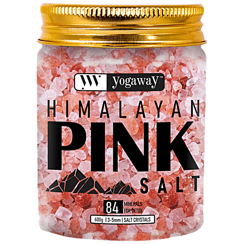 Buy YOGAWAY Himalayan Pink Crystal Salt - With 84 Minerals For Detox ...