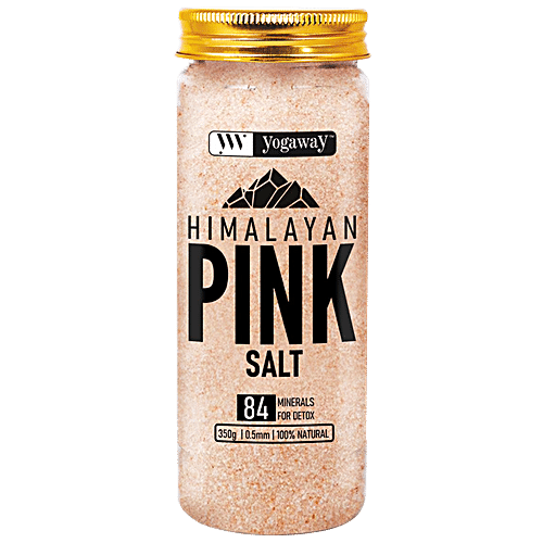 Buy YOGAWAY Himalayan Pink Sooji Salt - With 84 Minerals For Detox ...