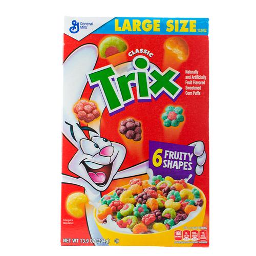 Buy General Mills Trix Cereal Classic 6 Fruity Shapes Sweetened Corn Puffs Online At Best