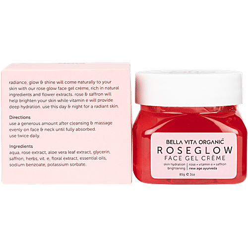 Buy Bella Vita Organic Rose Glow Face Gel Cream Online at Best Price of