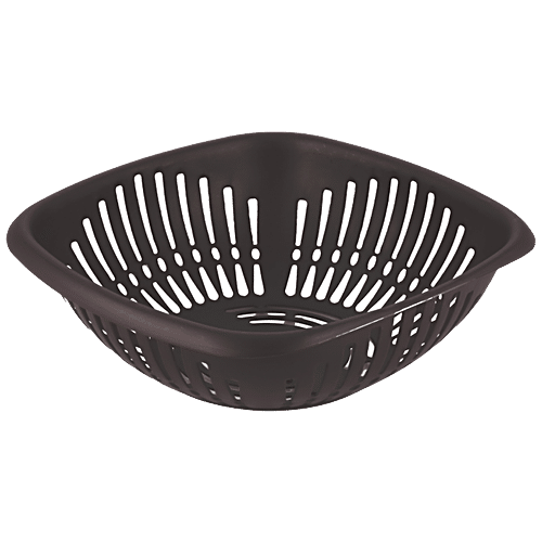 Buy Flair Plastics Plastic Frosty Square Carrying Basket - Brown Online 