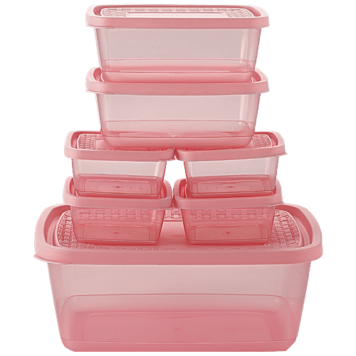 Buy Asian Storage Container - Assorted Colour, Plastic, Plain, Rectangular  Online at Best Price of Rs 129 - bigbasket