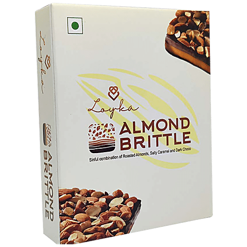 Buy LOYKA Almond Brittle - Roasted Almonds, Salty Caramel & Dark Choco ...