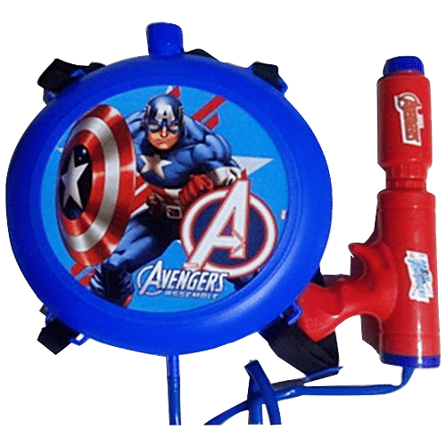 Buy Boing Holi Water Tank / Gun / Pichkari, Captain America - Blue ...