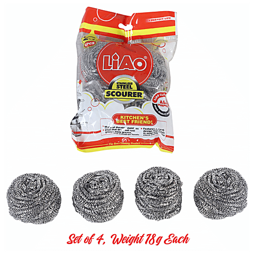 Buy Liao Stainless Steel Scourer Set Online at Best Price of Rs 69 ...