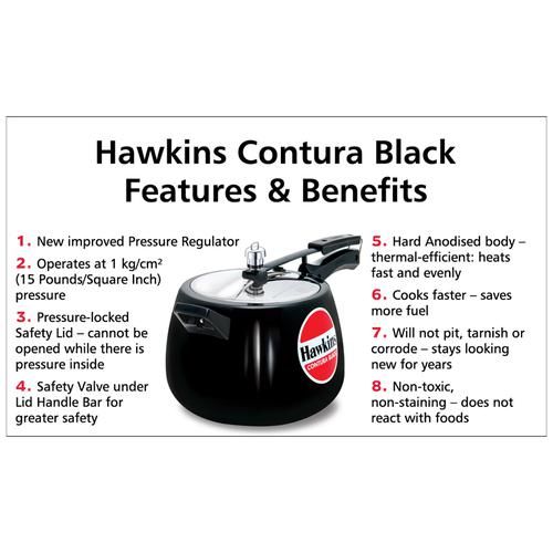Hawkins M65 6.5 Liter Contura Hard Anodised Pressure Cooker