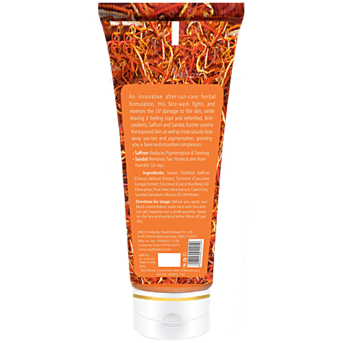 Buy Vaadi Sun Shield Skin Whitening Saffron Face Wash With