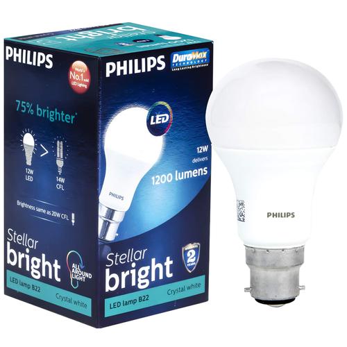 Philips 12 Watts B22 12 W LED Bulb (Crystal White) Price - Buy Online at  Best Price in India