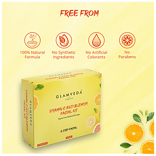 Buy Glamveda Vitamin C Anti Blemish Facial Kit - 6 Steps Online at Best ...