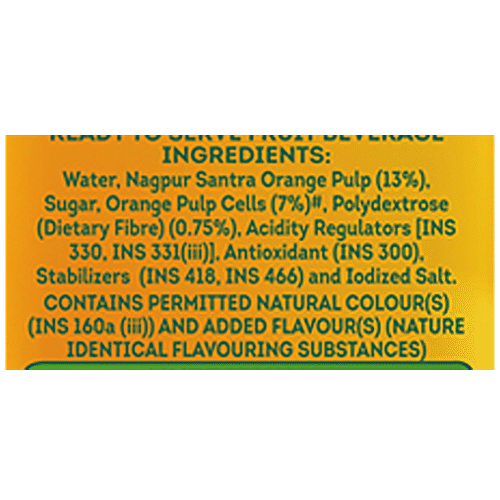 Buy B Natural Nagpur Orange Juice - Goodness Of Fiber Online At Best ...