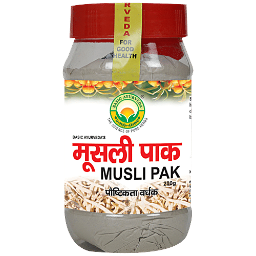 Basic Ayurveda Musli Pak Aphrodisiac Improves Libido Vigour Vitality Stamina In Men 200 g