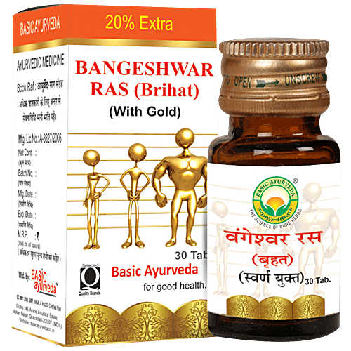 Buy Basic Ayurveda Brihat Bangeshwar Ras Tablets Increases Immunity