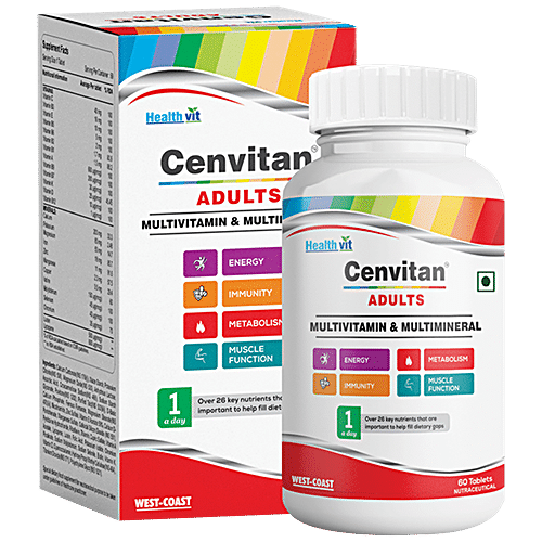 Healthvit Health Supplement Cenvitan Adults Multivitamin Multimineral Tablets 60 pcs