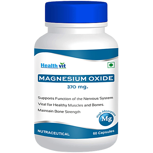 Buy Healthvit Magnesium Oxide High Absorption Capsules 400 Mg Online