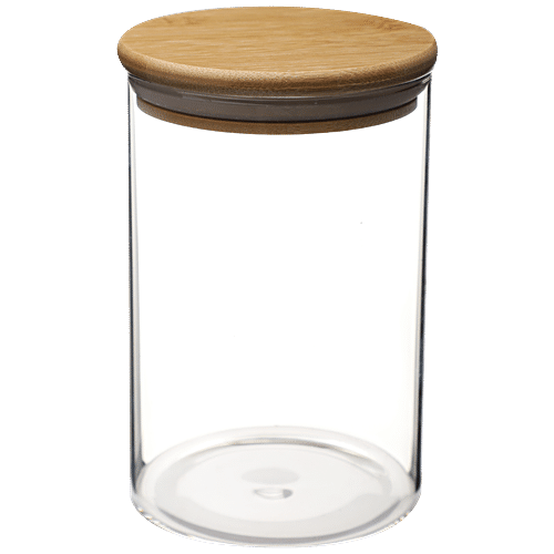 Buy Deli Glass Storage Jar - With Bamboo Lid Online at Best Price of Rs ...