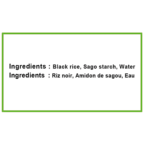 PEACOCK Rice Black Rice Spaghetti - High Source Of Fibre, Cholestrol Free, 200 g  