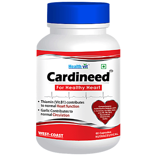 Buy Healthvit Cardineed Capsule - With Multivitamin Formula, For ...