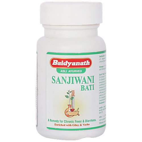 Buy Baidyanath Sanjiwani Bati Tablet - Remedy for Chronic Fever ...