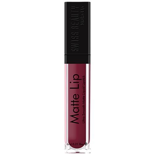 Swiss Beauty Ultra Smooth Matte Liquid Lipstick, Smooth Lip Color,  Weightless Finish, Silky Matte Finish, Shade- Sexy Red, 6ml