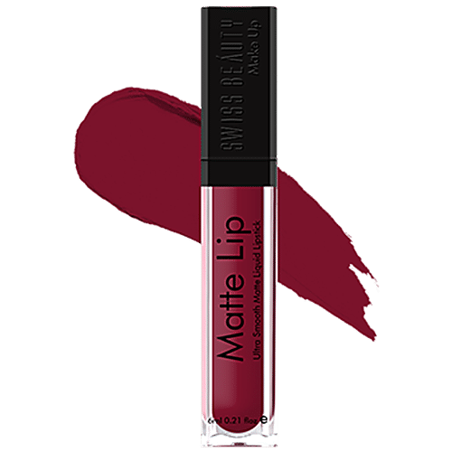 swiss beauty maroon lipstick