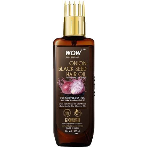 Buy Wow Skin Science Onion Black Seed Hair Oil - For Silkier & Strong ...