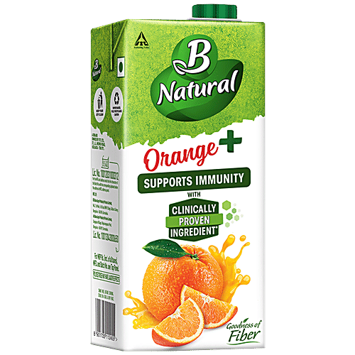 Buy B Natural Orange+ Juice - Supports Immunity & Goodness Of Fiber ...