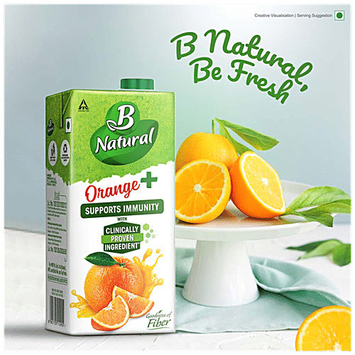 Buy B Natural Orange+ Juice - Supports Immunity & Goodness Of Fiber ...