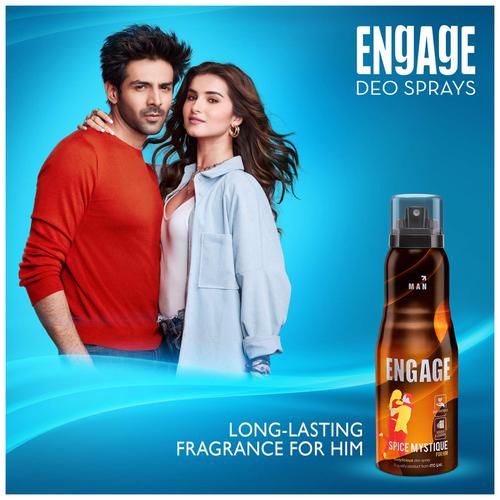 Buy Engage Deodorant For Men - Spice Mystique, Woody & Leather, Skin ...