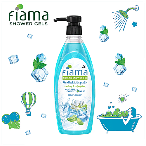 Buy Fiama Cooling Shower Gel - With Menthol, Magnolia & Skin ...