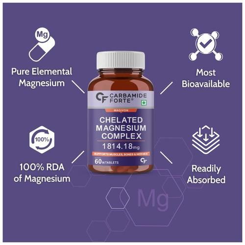 Buy Carbamide Forte Chelated Magnesium Glycinate Citrate Supplement ...