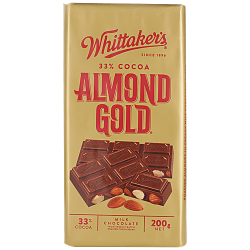 Buy WHITTAKERS Almond Gold - 33% Cocoa, Milk Chocolate Bar Online at ...