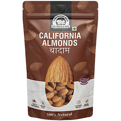 Buy Wonderland Foods Raw California Almonds - Rich In Vitamin E, No ...