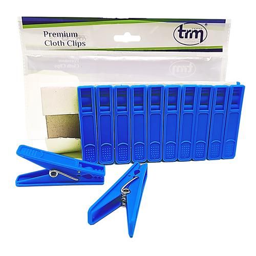 Buy Trm Premium Plastic Hanging Cloth Drying Clips - 2mm, Blue Online at  Best Price of Rs 79 - bigbasket