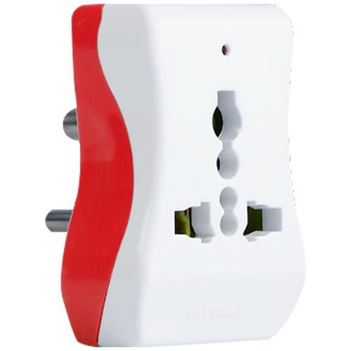 Havells Universal Multi plug Adaptor 10A - Long-Lasting & Easy To Carry, 1 pc  