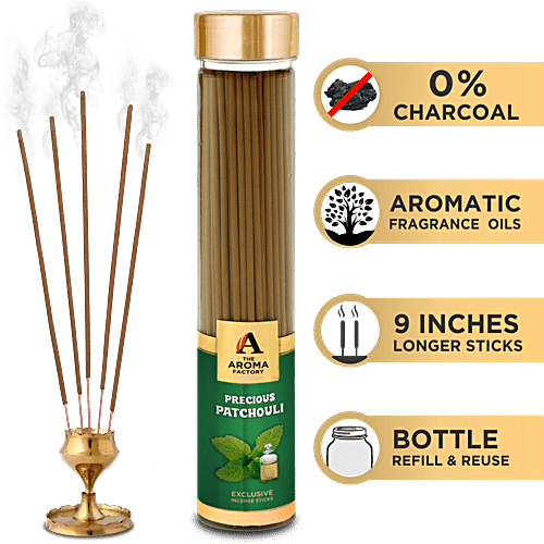 Buy The Aroma Factory Incense Sticks/Agarbatti Patchouli, Made With  Charcoal Online at Best Price of Rs 350 bigbasket