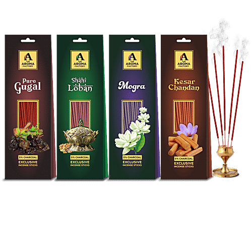 Buy The Aroma Factory Incense Sticks/Agarbatti - Assorted Flavours ...