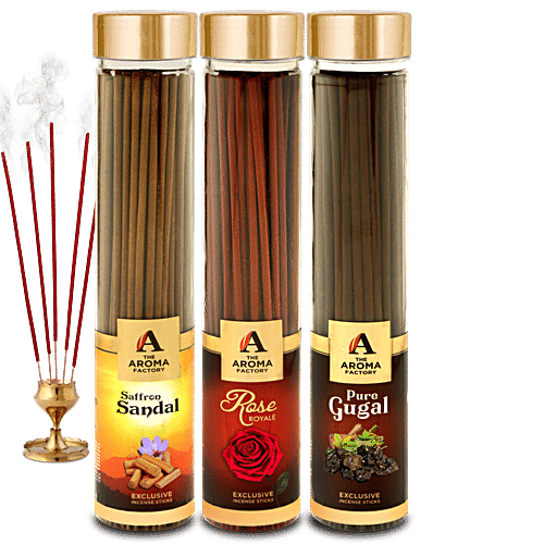 Buy The Aroma Factory Incense Sticks/Agarbatti - Assorted Flavours ...