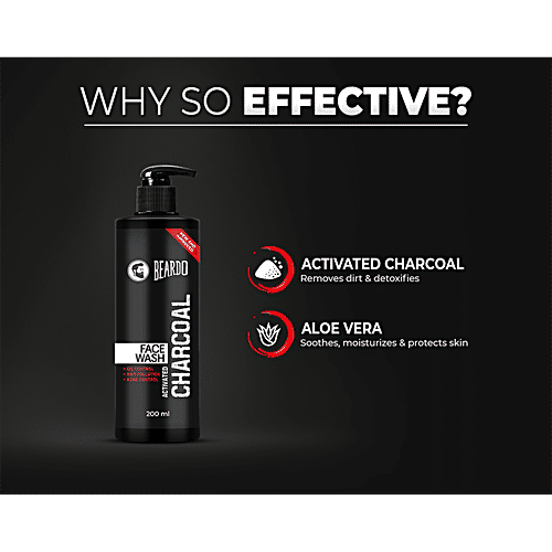 Buy Beardo Activated Charcoal Face Wash - Acne & Oil Control Online at ...