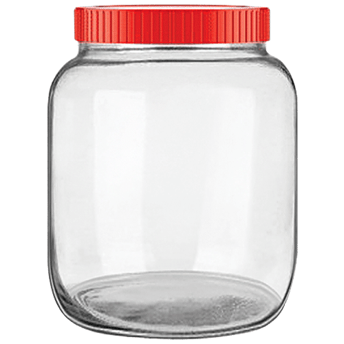 Buy Glass Ideas Glass Storage Jar - With Metal Lid Online at Best Price of  Rs 200 - bigbasket