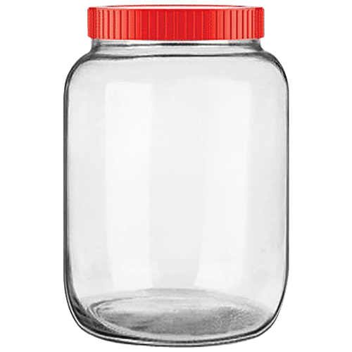 Buy Glass Ideas Glass Storage Jar - With Metal Lid Online at Best Price of  Rs 200 - bigbasket