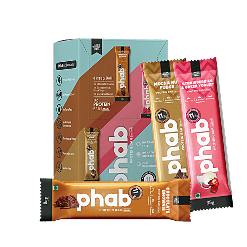 Buy Phab Mini Protein Bar - Low Sugar, Gluten-free, Assorted Flavours ...