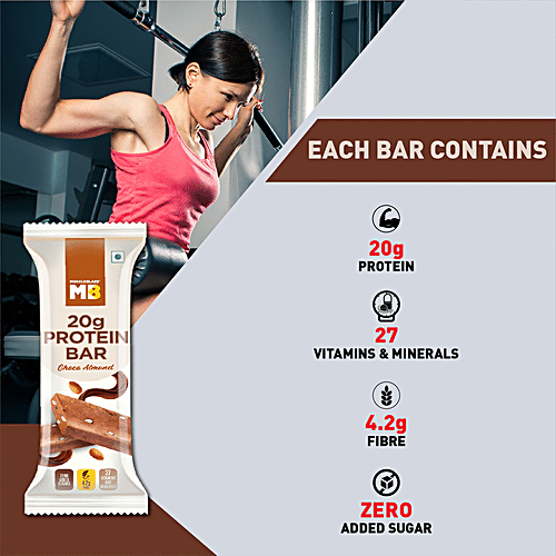 Buy MuscleBlaze 22g Protein Bar No Added Sugars Almond Fudge Online At Best Price Of Rs 1440