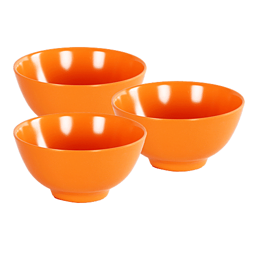 Buy Iveo Bowl Set - Melamine, Orange, Round Online at Best Price of Rs ...