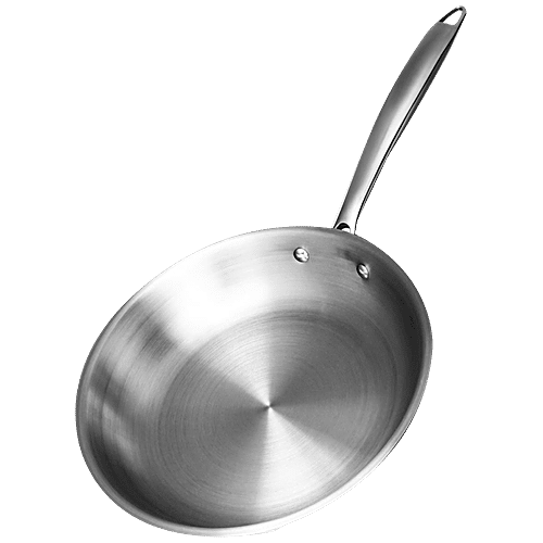 Buy Bergner Stainless Steel Fry Pan - 3 Layer, Induction Base, 24 cm, 2